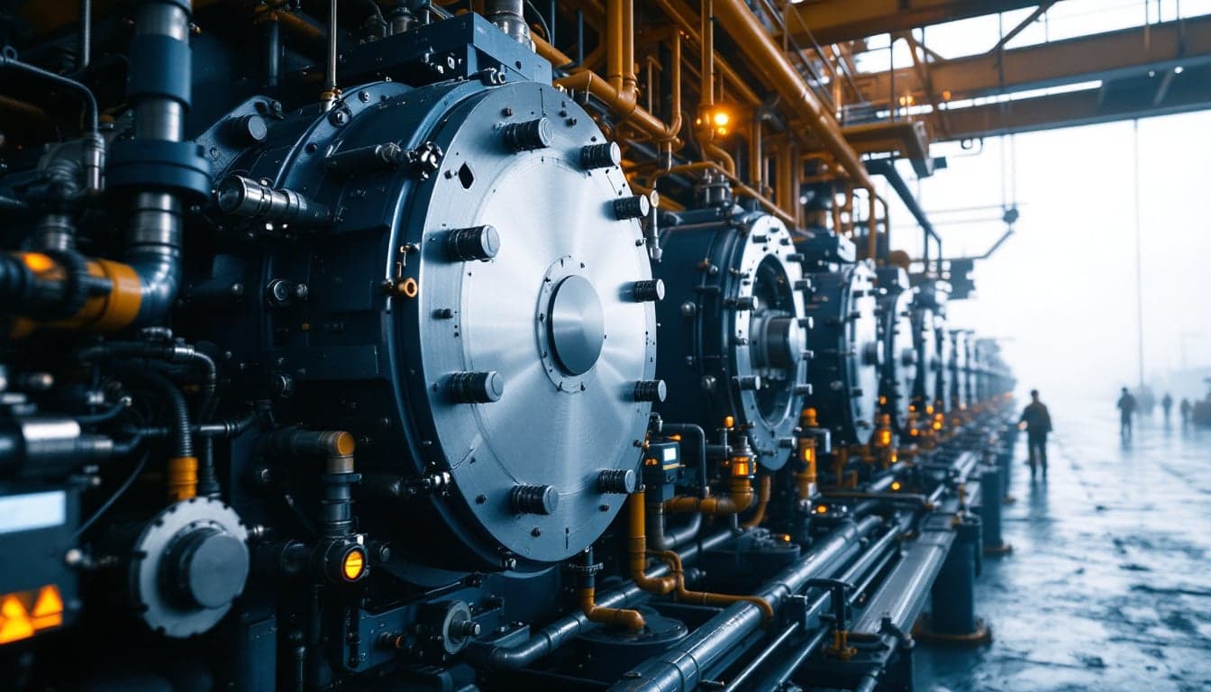 Artist's rendering or photograph of an FPSO vessel at sea representing the blue ammonia floating production concept developed by BW Offshore and McDermott.