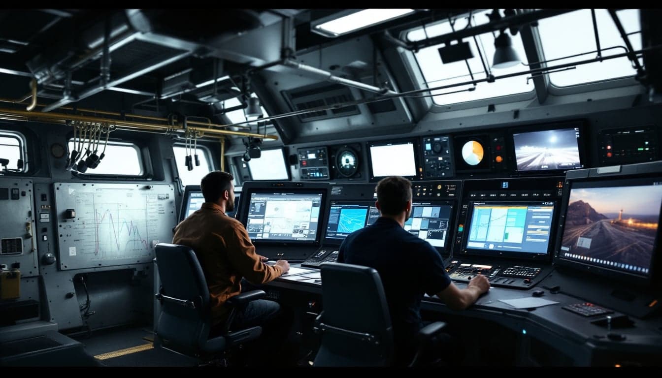 Embarcação de apoio offshore em operação em águas profundas, representando o segmento de marine services no qual a BOURBON atua.