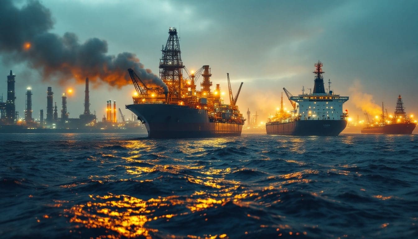 Embarcação de suporte offshore em operação em águas abertas, representando o mercado global de OSVs em fase de restrição de oferta.