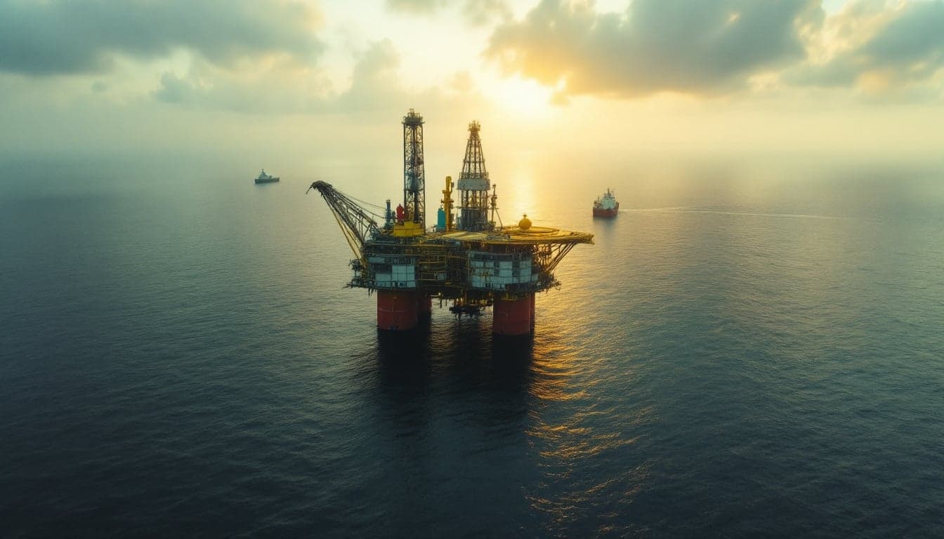 Offshore drilling vessel operating in deepwater conditions representative of the Foz do Amazonas basin exploration campaign in equatorial Brazil.